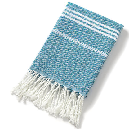 The Aegean Striped Turkish Beach Towel – Quick-Dry & Lightweight (90x180cm)