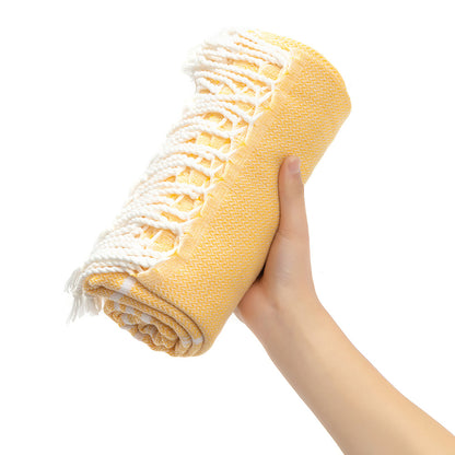 The Aegean Striped Turkish Beach Towel – Quick-Dry & Lightweight (90x180cm)
