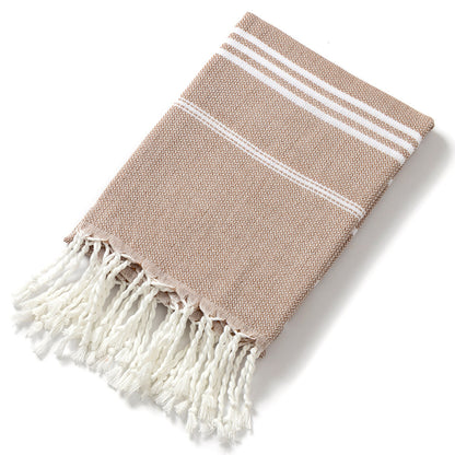 The Aegean Striped Turkish Beach Towel – Quick-Dry & Lightweight (90x180cm)
