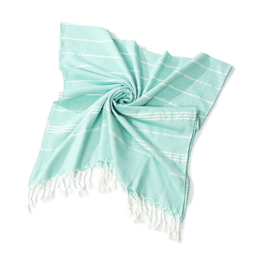 The Aegean Striped Turkish Beach Towel – Quick-Dry & Lightweight (90x180cm)