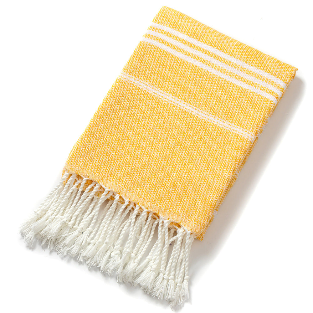 The Aegean Striped Turkish Beach Towel – Quick-Dry & Lightweight (90x180cm)