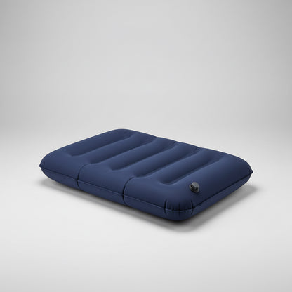Ultra-Compact Flocked Outdoor Pillow – Inflatable Beach/Camping/Nap Pillow