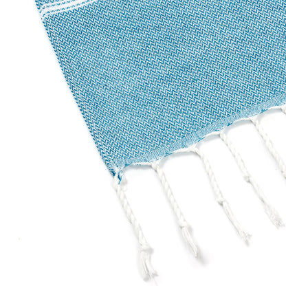 The Aegean Striped Turkish Beach Towel – Quick-Dry & Lightweight (90x180cm)