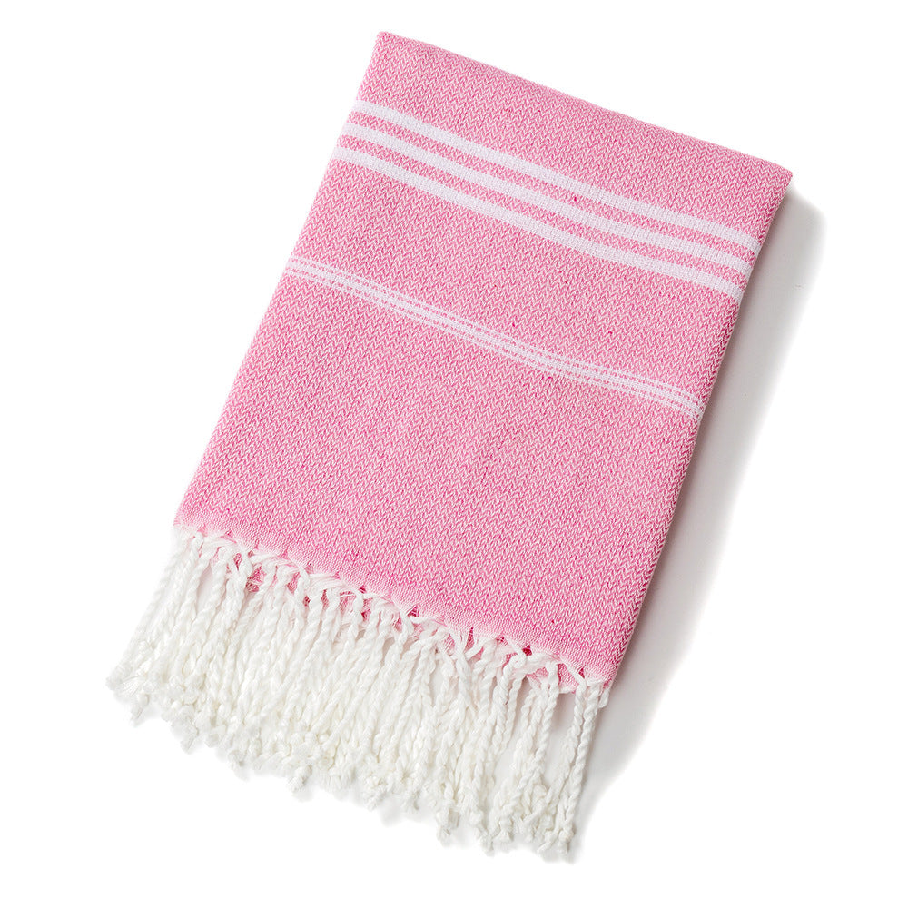 The Aegean Striped Turkish Beach Towel – Quick-Dry & Lightweight (90x180cm)