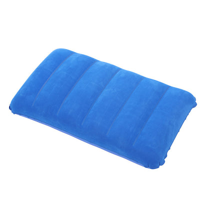 Ultra-Compact Flocked Outdoor Pillow – Inflatable Beach/Camping/Nap Pillow