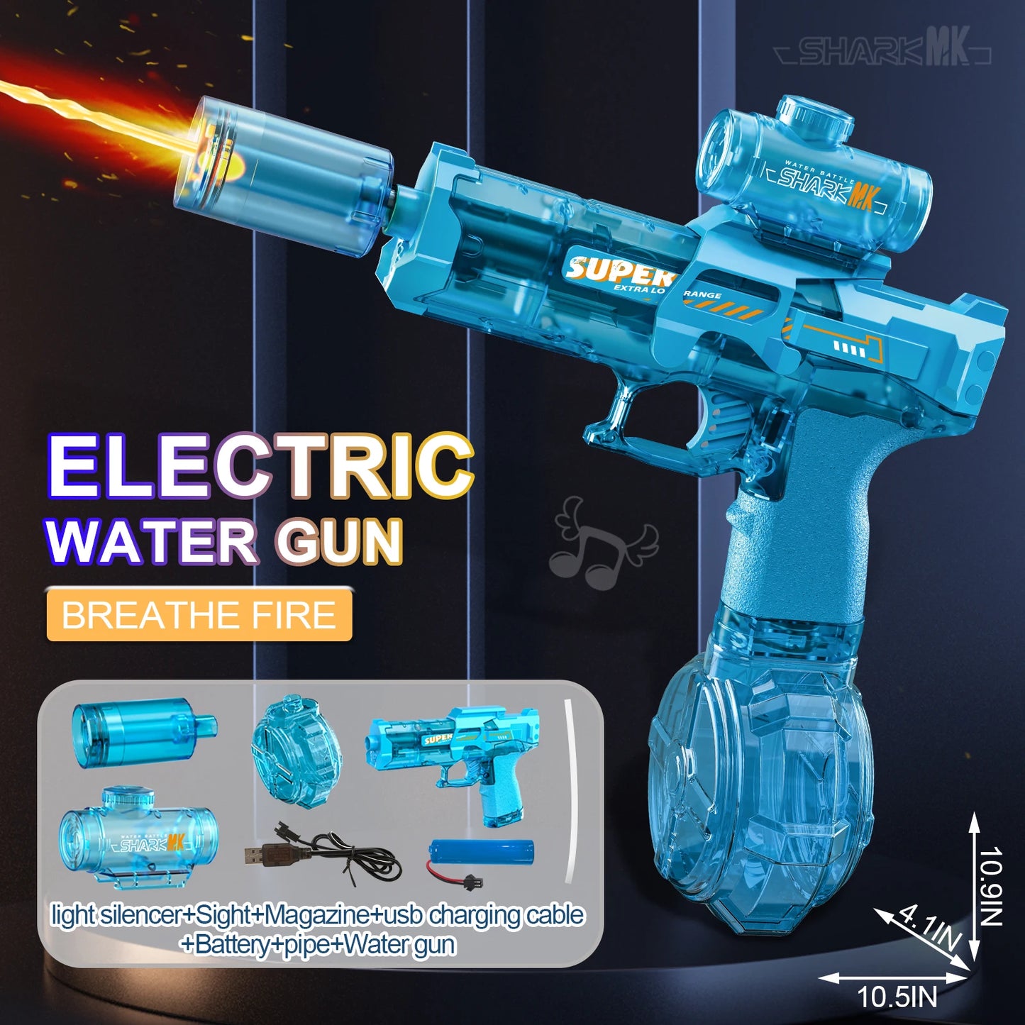 High Pressure Electric Automatic Burst Water Gun Summer Toy
