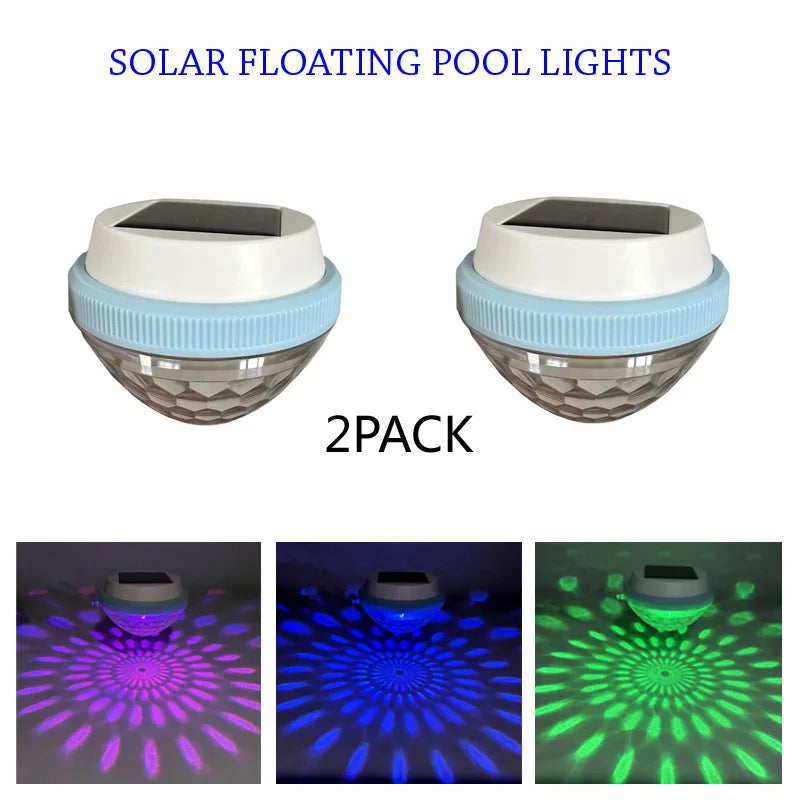 Waterproof Solar Floating Pool Lights – Color-Changing LED Glow Globes for Swimming Pools, Ponds, Backyards, and Outdoor Decor