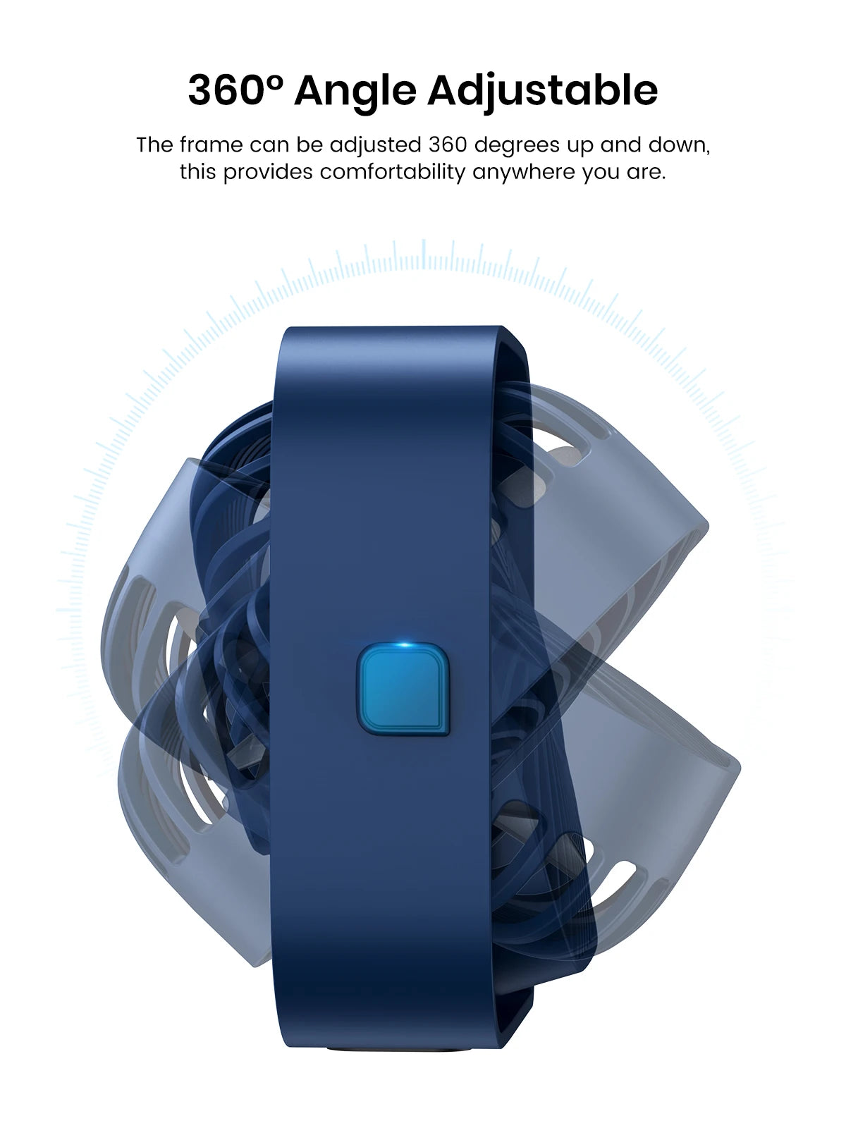 4.8" Mini Portable USB Desk Fan | Ultra-Quiet 360° Airflow