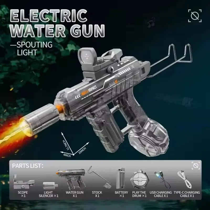 High Pressure Electric Automatic Burst Water Gun Summer Toy