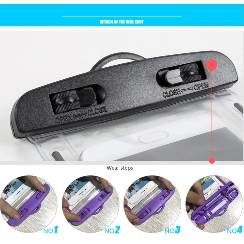 Floating Waterproof Airbag Outdoor Swimming Bag Phone Case