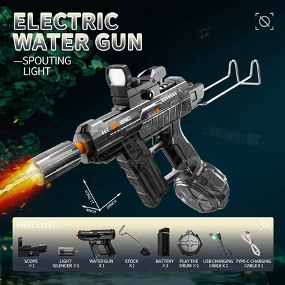 High Pressure Electric Automatic Burst Water Gun Summer Toy
