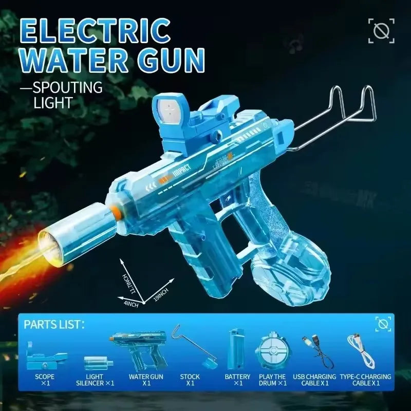 High Pressure Electric Automatic Burst Water Gun Summer Toy