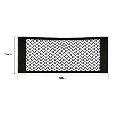 Mesh Pocket Car Seat Back Organizer Trunk Elastic String Net Portable Storage Bag
