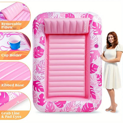 The Sunbather Inflatable Tanning Pool - Pink