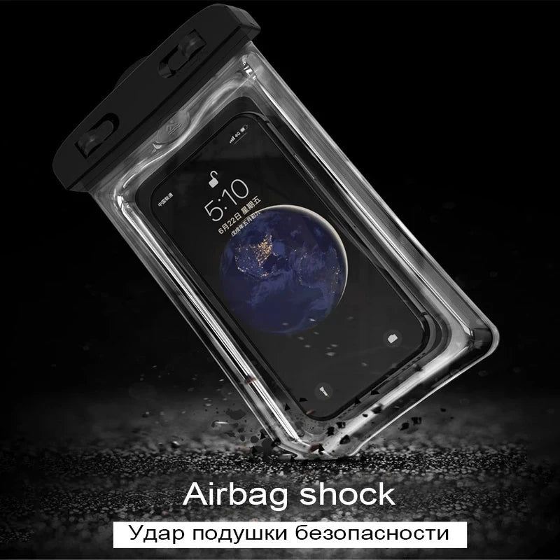 Floating Waterproof Airbag Outdoor Swimming Bag Phone Case