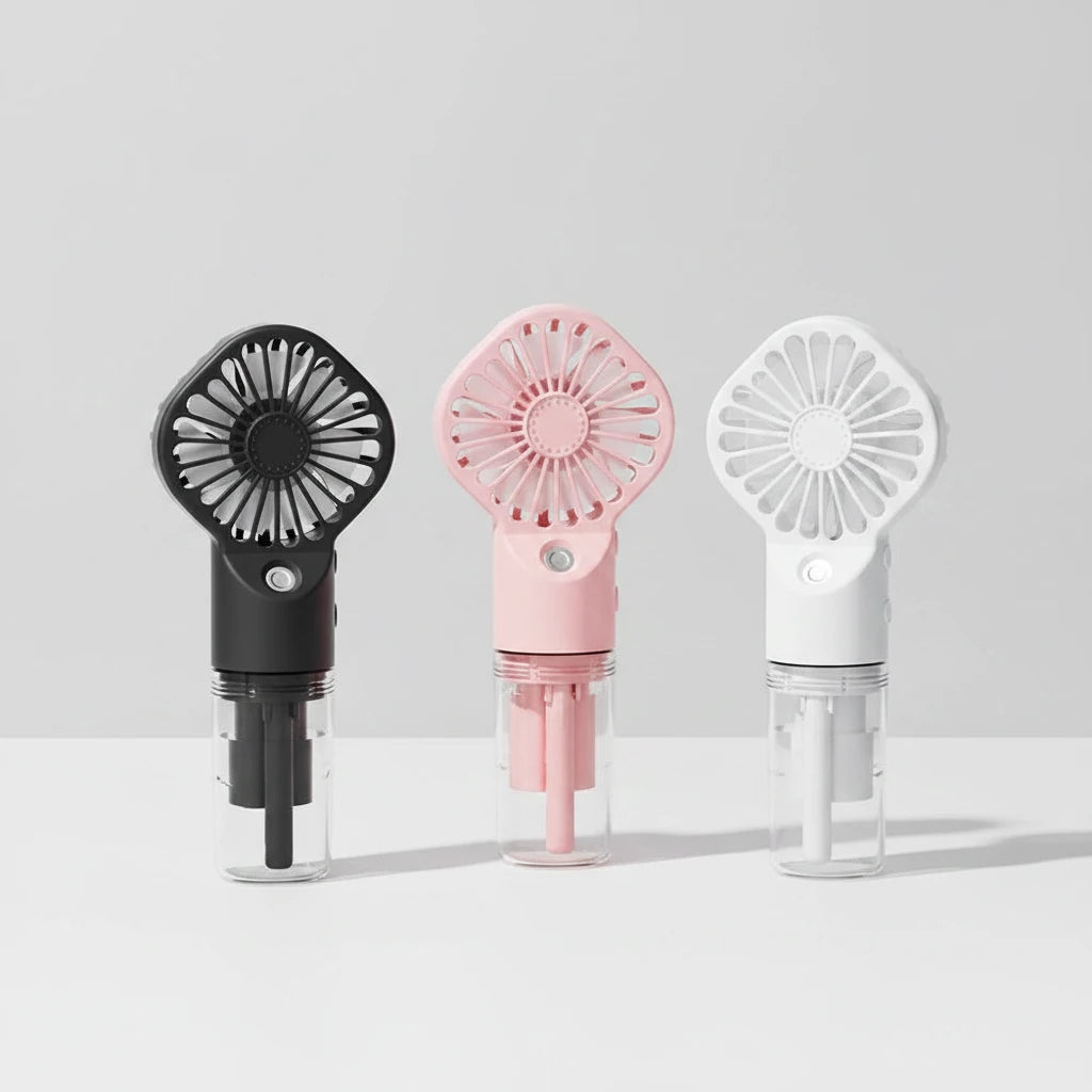 Portable Handheld Spray Fan Mini USB Rechargeable Fan Outdoor Small