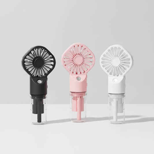 Portable Handheld Spray Fan Mini USB Rechargeable Fan Outdoor Small