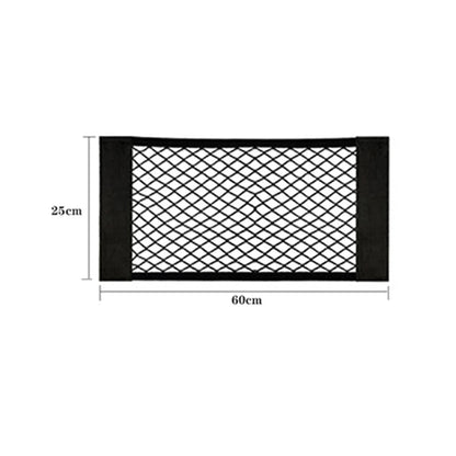 Mesh Pocket Car Seat Back Organizer Trunk Elastic String Net Portable Storage Bag