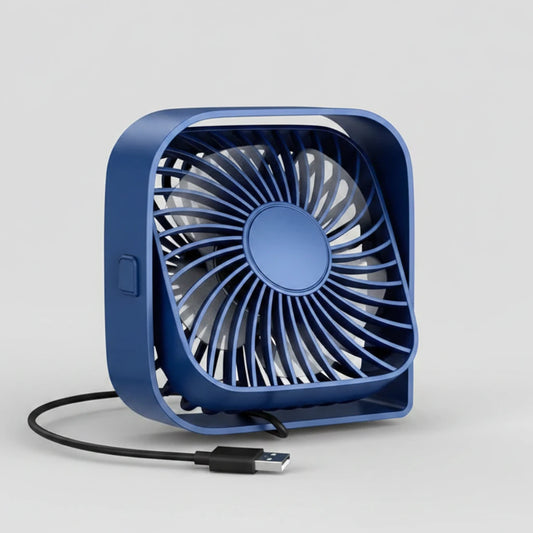 4.8" Mini Portable USB Desk Fan | Ultra-Quiet 360° Airflow