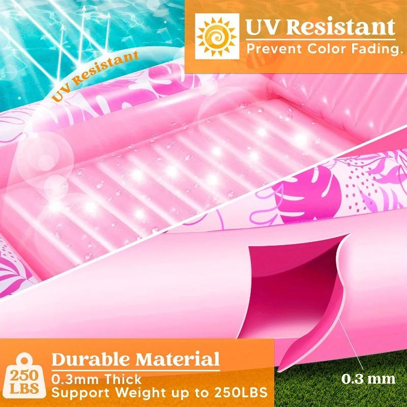 The Sunbather Inflatable Tanning Pool - Pink