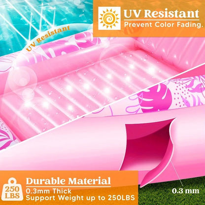 The Sunbather Inflatable Tanning Pool - Pink