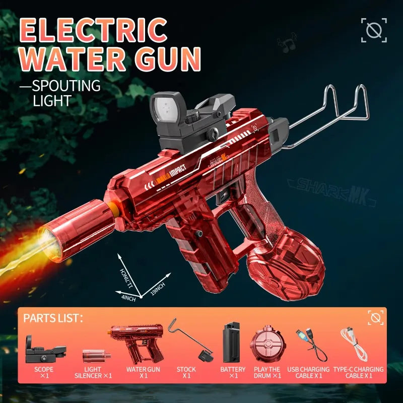 High Pressure Electric Automatic Burst Water Gun Summer Toy