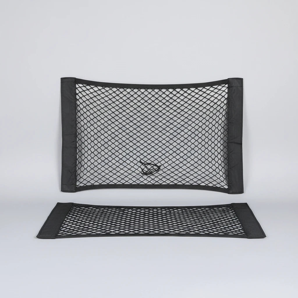 Mesh Pocket Car Seat Back Organizer Trunk Elastic String Net Portable Storage Bag