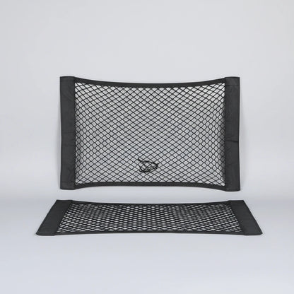 Mesh Pocket Car Seat Back Organizer Trunk Elastic String Net Portable Storage Bag