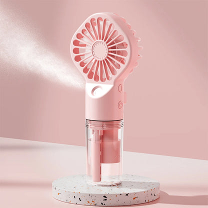 Portable Handheld Spray Fan Mini USB Rechargeable Fan Outdoor Small