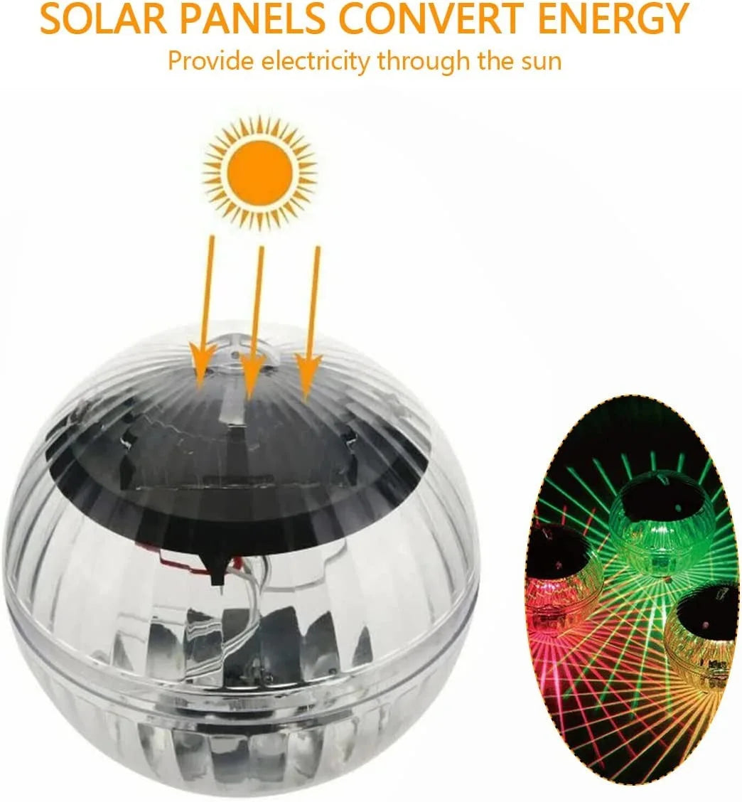 Waterproof Solar Floating Pool Lights – Color-Changing LED Glow Globes for Swimming Pools, Ponds, Backyards, and Outdoor Decor