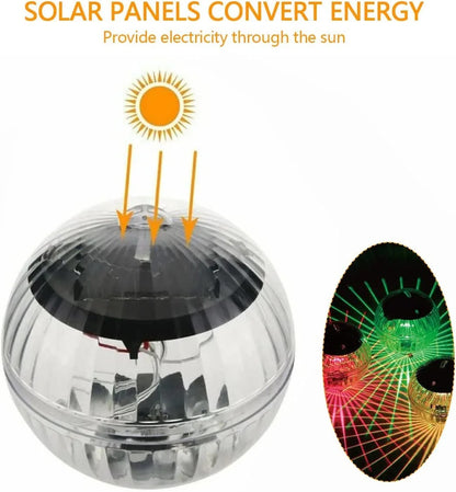 Waterproof Solar Floating Pool Lights – Color-Changing LED Glow Globes for Swimming Pools, Ponds, Backyards, and Outdoor Decor