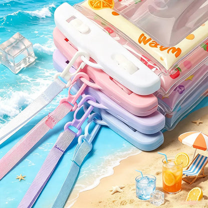 Cartoon Design Waterproof Floating Phone Pouch Underwater Photography Dry Bag