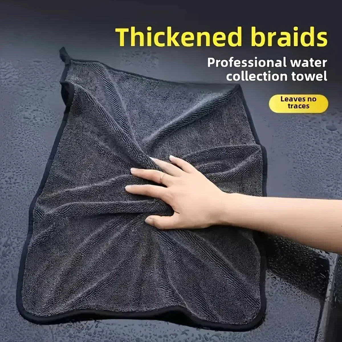 Car Microfiber Towel, oversized strong absorbent car wash cloth, high-efficiency cleaning wipe cloth