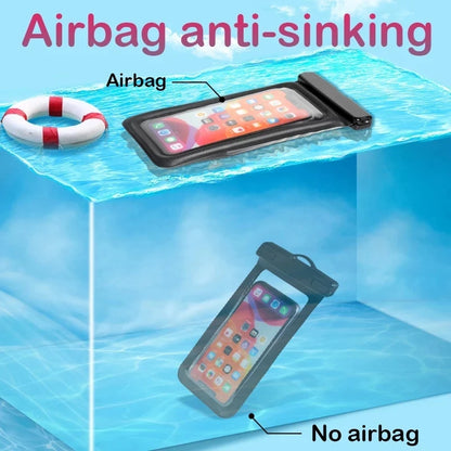 Floating Waterproof Airbag Outdoor Swimming Bag Phone Case