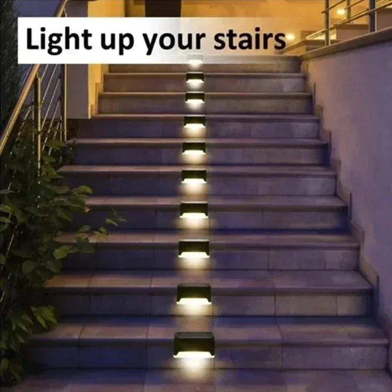 Waterproof Solar Deck & Step Lights – Outdoor LED Stair Lamp Multi-Pack for Patios, Pathways, Fences, and Backyard Garden Decor