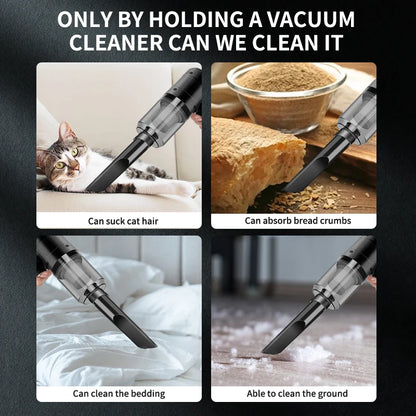 5-in-1 Handheld Cordless Car Vacuum & Air Blower (15,000PA)