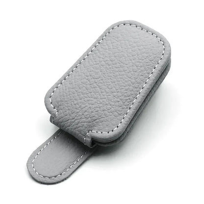 Sunglasses Holder Suitable for Car Sunshades Magnetic Leather Sunglasses Clip and Ticket Clip Car Sunshade Accessories