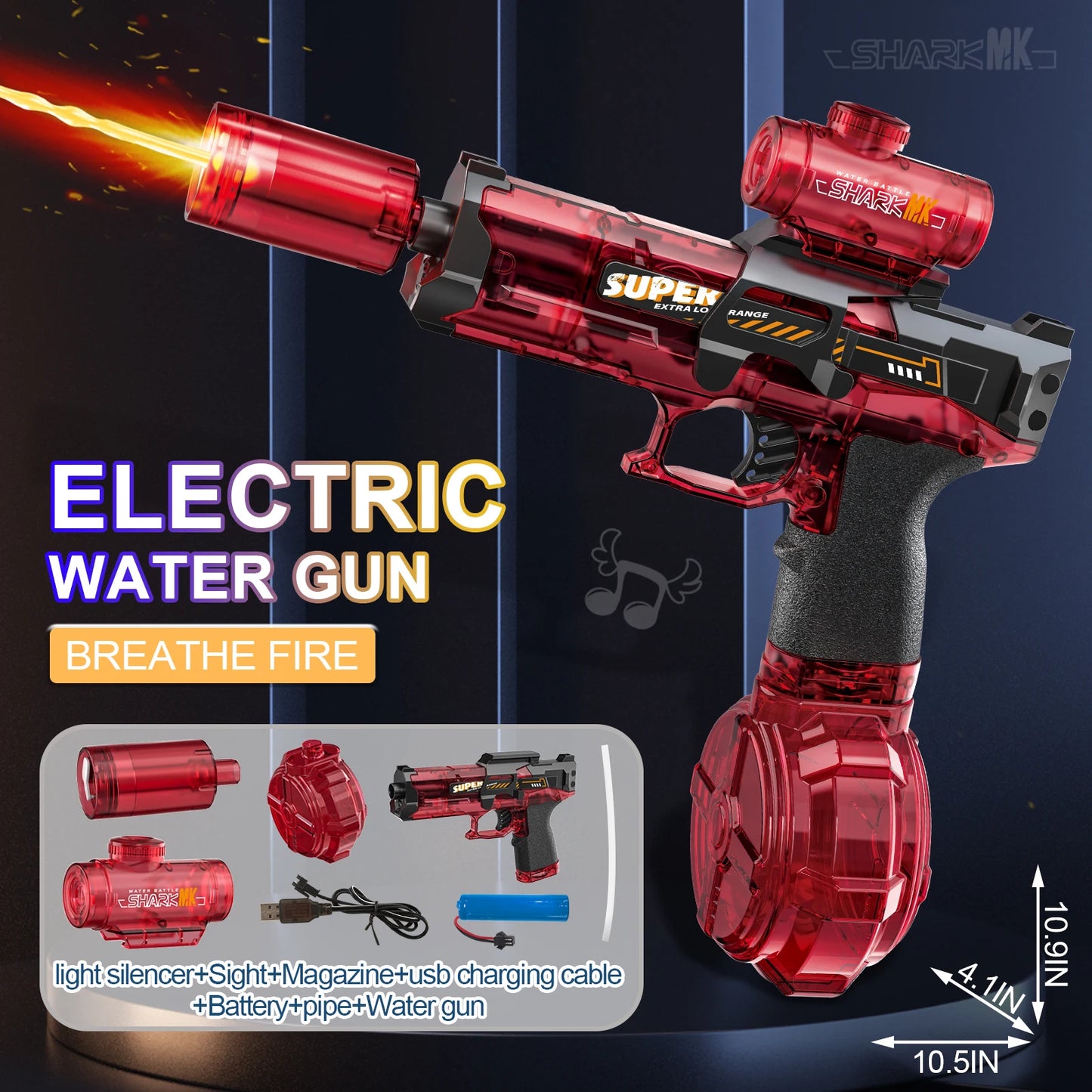 High Pressure Electric Automatic Burst Water Gun Summer Toy