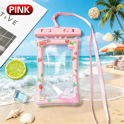 Cartoon Design Waterproof Floating Phone Pouch Underwater Photography Dry Bag